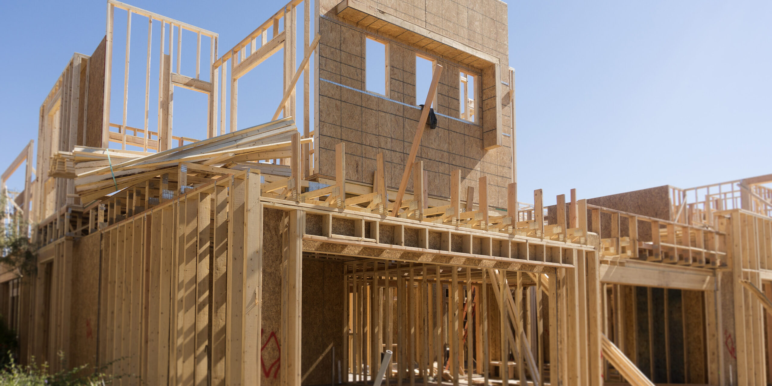 Garage With Overhead Suite being built